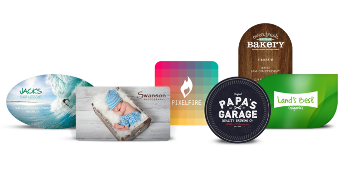 Die-Cut Business Cards